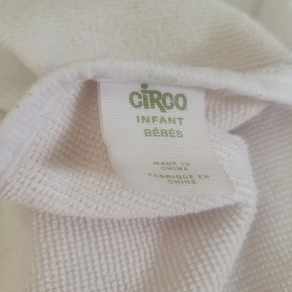 Circo Baby Bath Towel Bundle 2 Towels Over the Head Towels Pink Owl & White Lamb - Picture 4 of 5